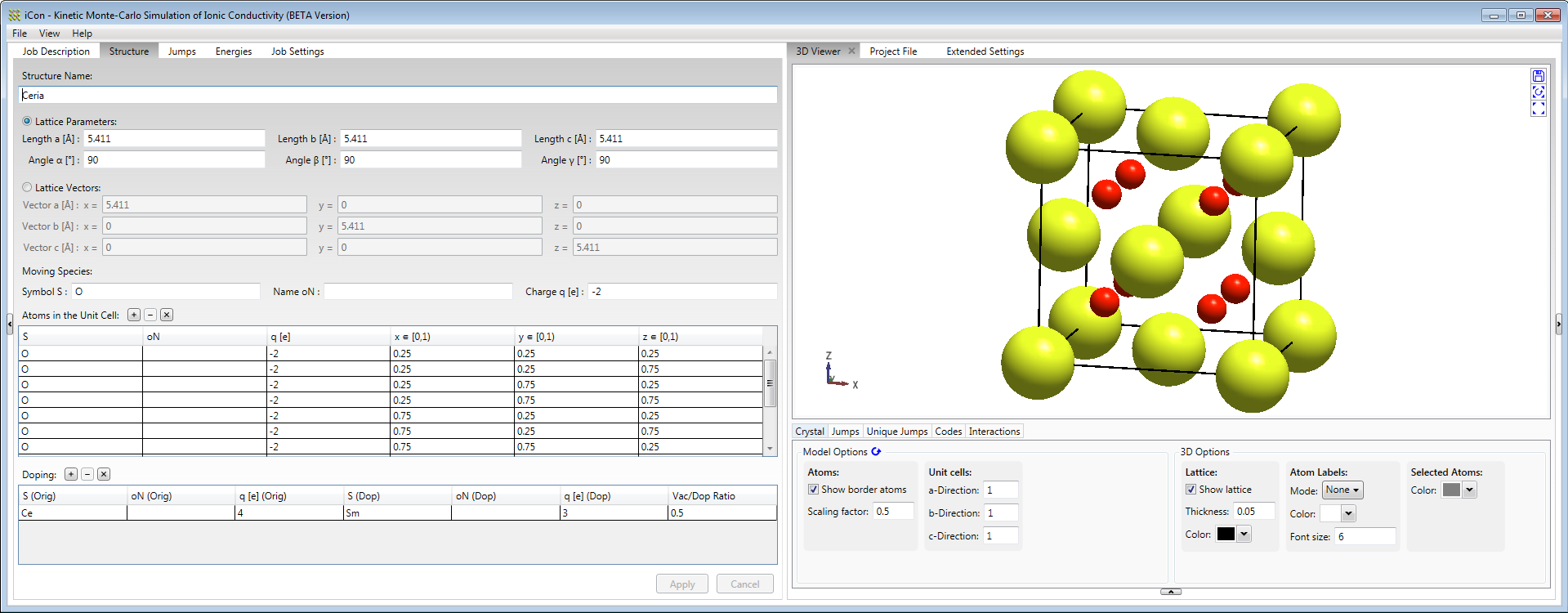 iCon GUI - structure